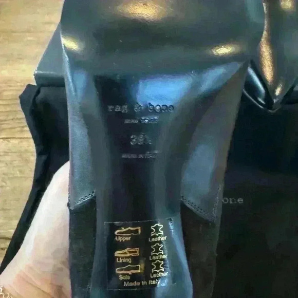 Rag & Bone Beha Chelsea Booties ~ Black ~ 9.5 / 39.5 ~ NEW IN BOX W/DUST BAG! - Picture 9 of 11